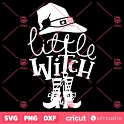 Little Witch SVG Halloween SVG