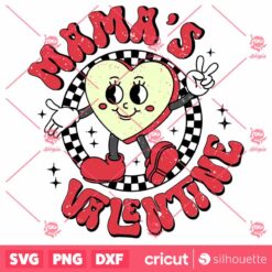 MamaS Valentine SVG, Groovy Valentine SVG, Kids Valentine SVG, Mama Valentine Retro Valentine SVG, Valentine Shirt