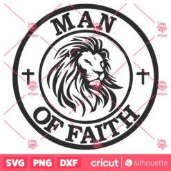 Man Of Faith SVG Lion SVG