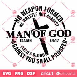 Man Of God SVG, Cross Nails SVG, Jesus King Of Kings Christian T Shirt SVG