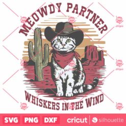 Meowdy Partner Wiskers In The Wind SVG