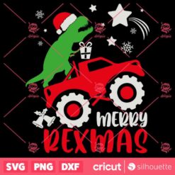 Merry Rexmas Monster Truck SVG