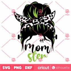 Messy Bun Momster SVG Mama Halloween SVG