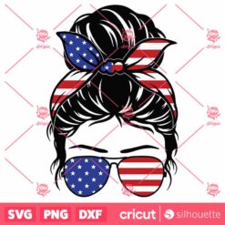 Messy Bun SVG Hot Mess Mama SVG