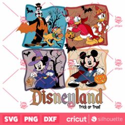 Mickey Characters Halloween SVG PNG, Minnie Halloween SVG, Mickey Horror SVG