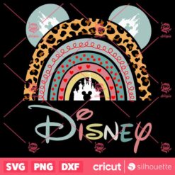 Mickey Ears Rainbow Disney Castle SVG Mickey Ear Rainbow SVG