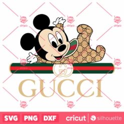 Mickey Gucci SVG Disney Brand Logo Fashion Brand SVG