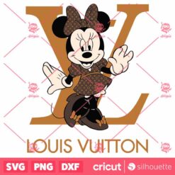 Mickey Minnie Louis Vuitton SVG Louis Vuitton Logo Fashion SVG