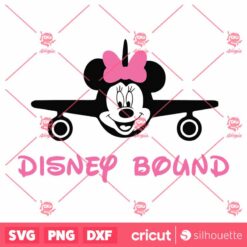 Mickey Minnie Mouse Plane SVG Dxf PNG Disney Bound Head Ears Bow Cut Files Vector Clip