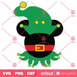 Mickey Mouse Elf SVG Disney Christmas SVG