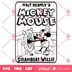 Mickey Mouse Steamboat Willie SVG