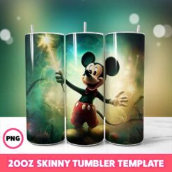 Mickey Mouse Tumbler, Disney Tumbler 13, 20oz Skinny Tumbler Wra