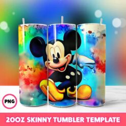 Mickey Mouse Tumbler, Disney Tumbler 23, 20oz Skinny Tumbler Wra