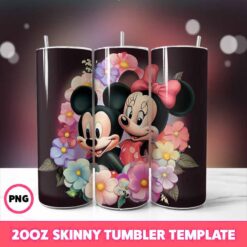 Mickey Mouse Tumbler, Disney Tumbler 43, 20oz Skinny Tumbler Wra