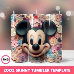 Mickey Mouse Tumbler, Disney Tumbler 46, 20oz Skinny Tumbler Wra