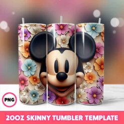 Mickey Mouse Tumbler, Disney Tumbler 47, 20oz Skinny Tumbler Wra