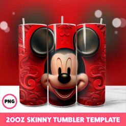 Mickey Mouse Tumbler, Disney Tumbler 66, 20oz Skinny Tumbler Wra