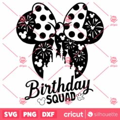 Minnie Birthday Squad Disney SVG