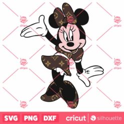 Minnie Mouse Louis Vuitton SVG, Louis Vuitton Logo Fashion SVG, Lv Logo SVG, Fashion Logo SVG