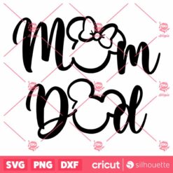 Mom Dad Disney SVG