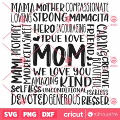 Mom Subway Art SVG Mothers Day SVG