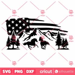 Mountain SVG Horse SVG