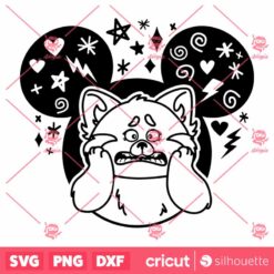 Mouse Ears Turning Red Panda Mei Lee SVG Turning Red SVG