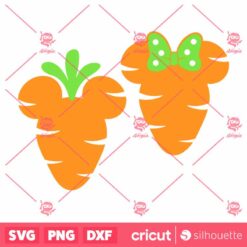 Mouse Head Easter Carrots SVG Disney Easter Day SVG