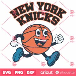 New York Knicks Basketball Running SVG