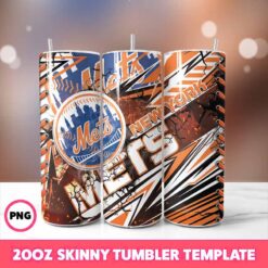 New York Mets Tumbler Wrap, 20oz Tumbler Wrap