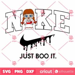 Nike JustBoo It X Baby Annabelle SVG Horror Character SVG