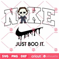 Nike JustBoo It X Baby Michael Myers SVG Horror Character SVG