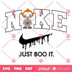 Nike JustBoo It X Baby Pennywise SVG Horror Character SVG