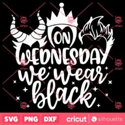 On Wednesday We Wear Black Halloween SVG Halloween SVG