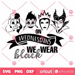 On Wednesday We Wear Black SVG Halloween SVG