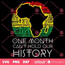 One Month Cant Hold Our History SVG African Black History SVG