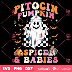 Pitocin Pumpkin Spice Babies Ob Rn Delivery Labor Nurse SVG