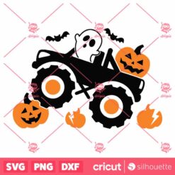 Pumpkin Monster Truck SVG Halloween SVG