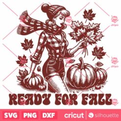 Ready For Fall SVG Pin Up Autumn Fall SVG