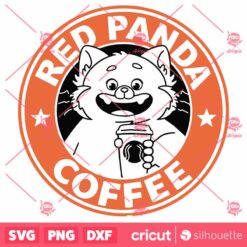 Red Panda Coffee SVG Red Panda Turning Red Starbucks Cup SVG