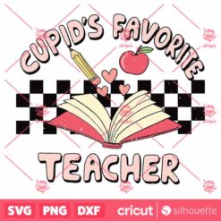 Retro Cupids Favorite Teacher SVG