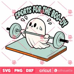 Retro Cute Ghost Halloween SVG, Sports For the Boo Dy SVG, Ghost Sport SVG