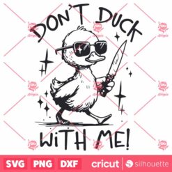 Retro Dont Duck With Me Meme SVG