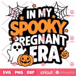 Retro Ghost In My Spooky Pregnant Era SVG