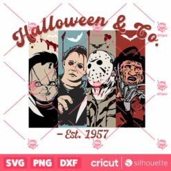 Retro Halloween And Co Scary Movie Character Vibes SVG File