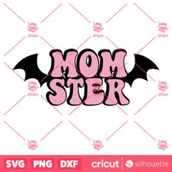 Retro Momster SVG Monster Bat SVG