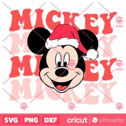 Retro Santa Mickey SVG Santa Mickey Mouse SVG