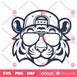 Retro Tigers Game Day Baseball SVG