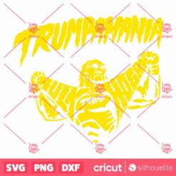 Retro Trumpamania Hogan Supporter SVG