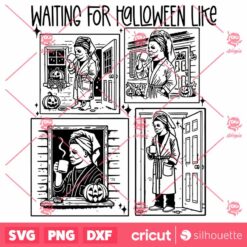 Retro Waiting For Halloween Like Michael Myers SVG